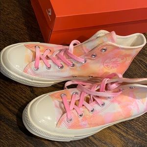 Tie dye high top converse